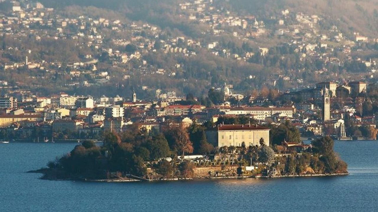 Panoramic view of Lake Maggiore and the Borromean Islands