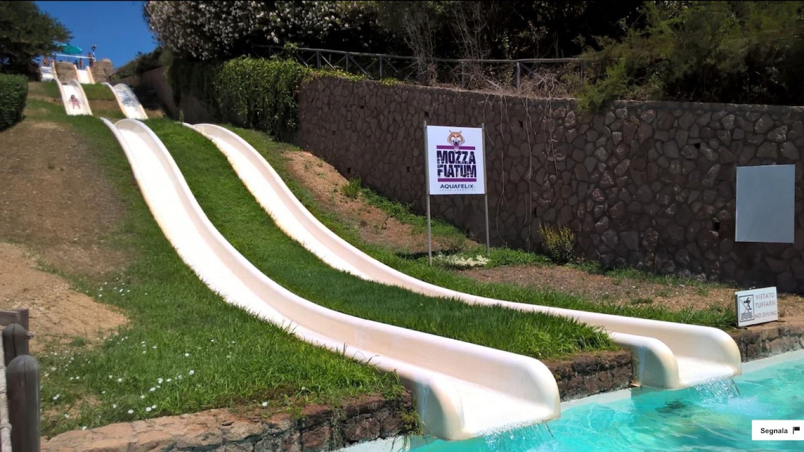 Family waterpark area at Aquafelix Civitavecchia