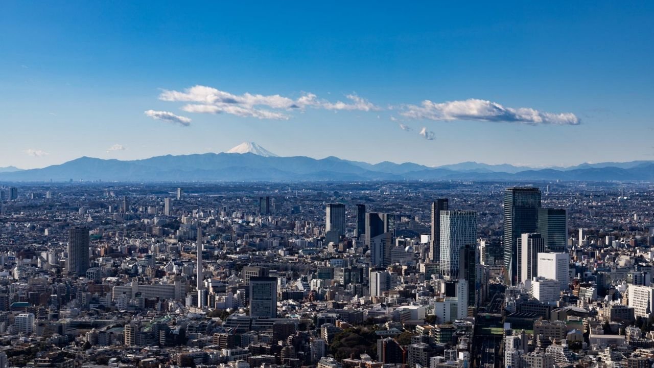 Daytime view of the Tokyo metropolis from Tokyo City View