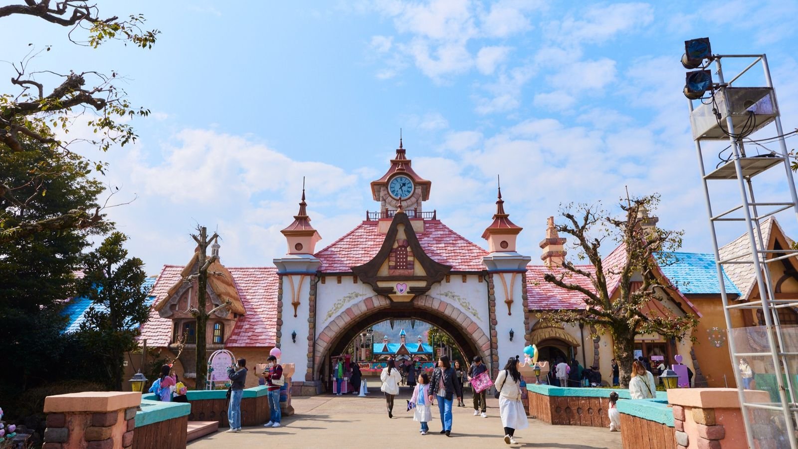 Hello Kitty live stage performance at Sanrio Harmonyland