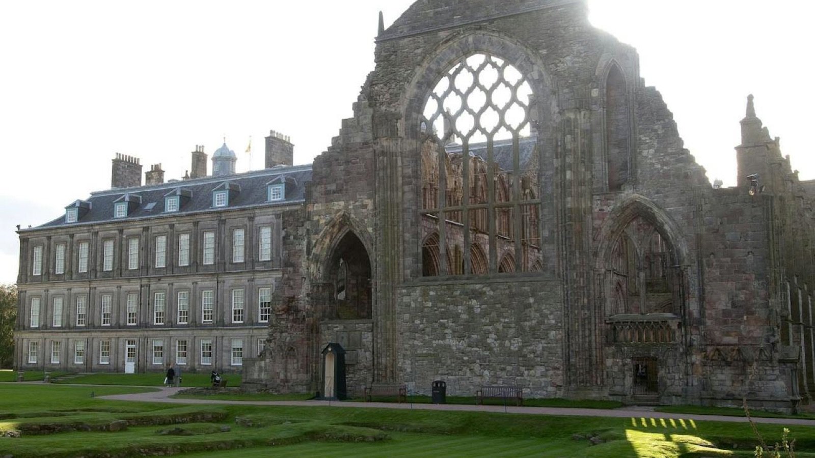 Palace of Holyroodhouse exterior at the foot of the Royal Mile
