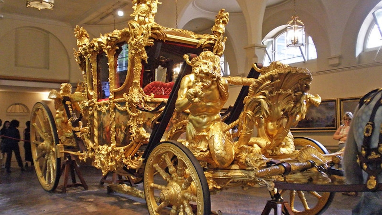Working royal horses at the Royal Mews stables London