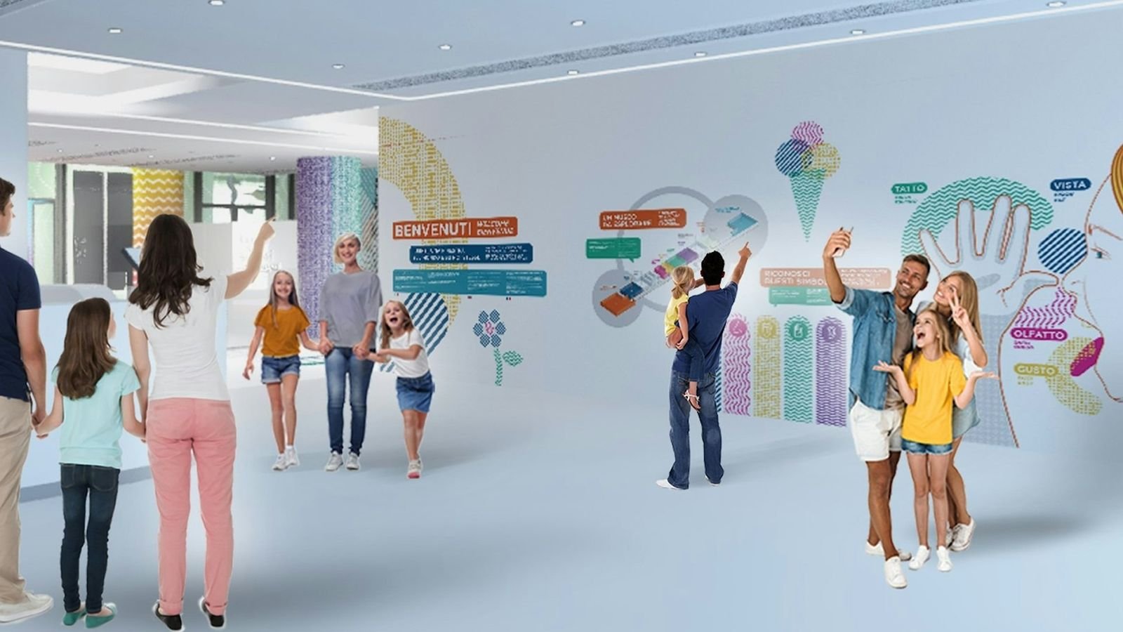 Colourful learning spaces inside The City of Children and Youth