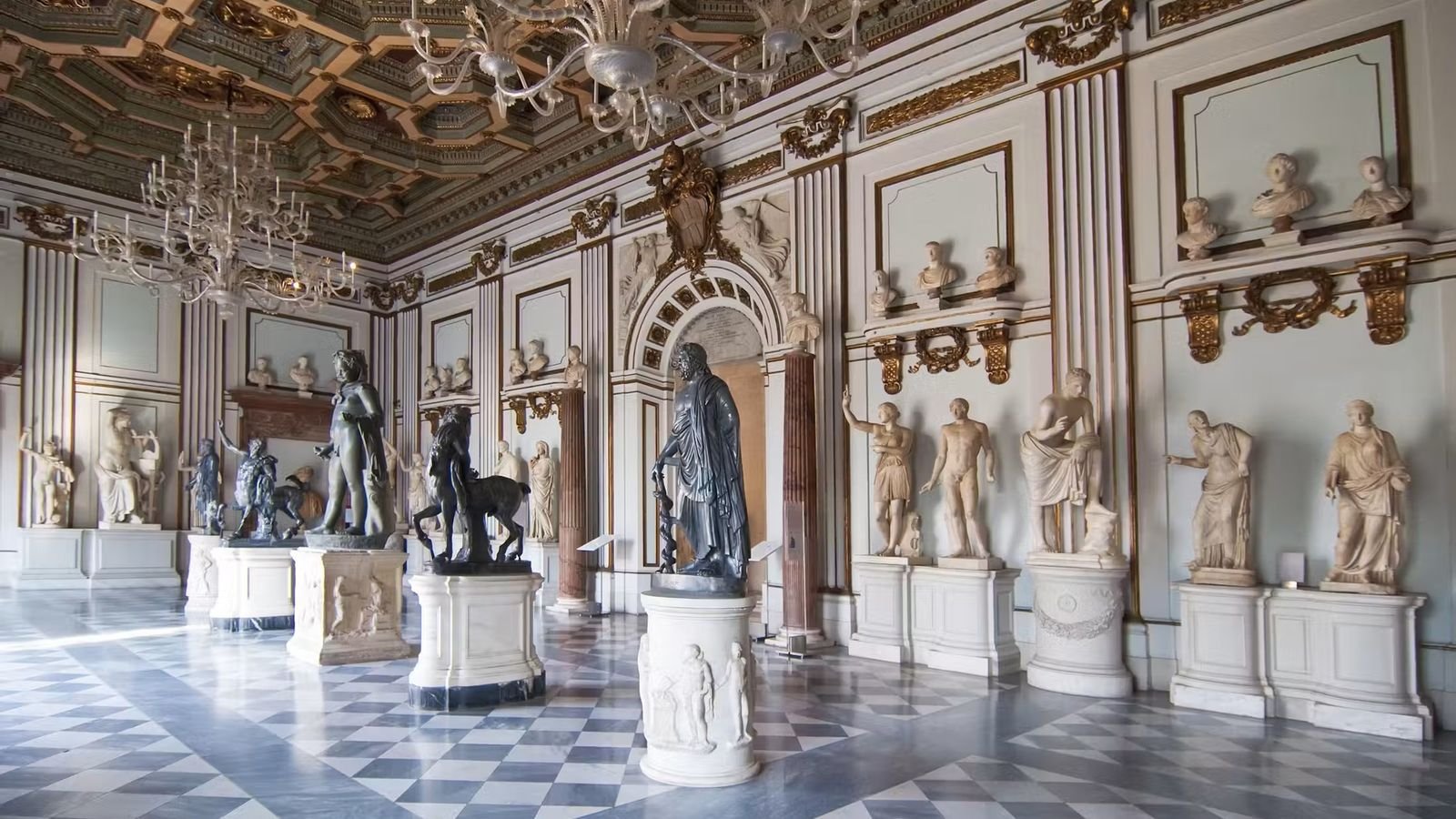 Capitoline Museums exterior located on Capitoline Hill in Rome