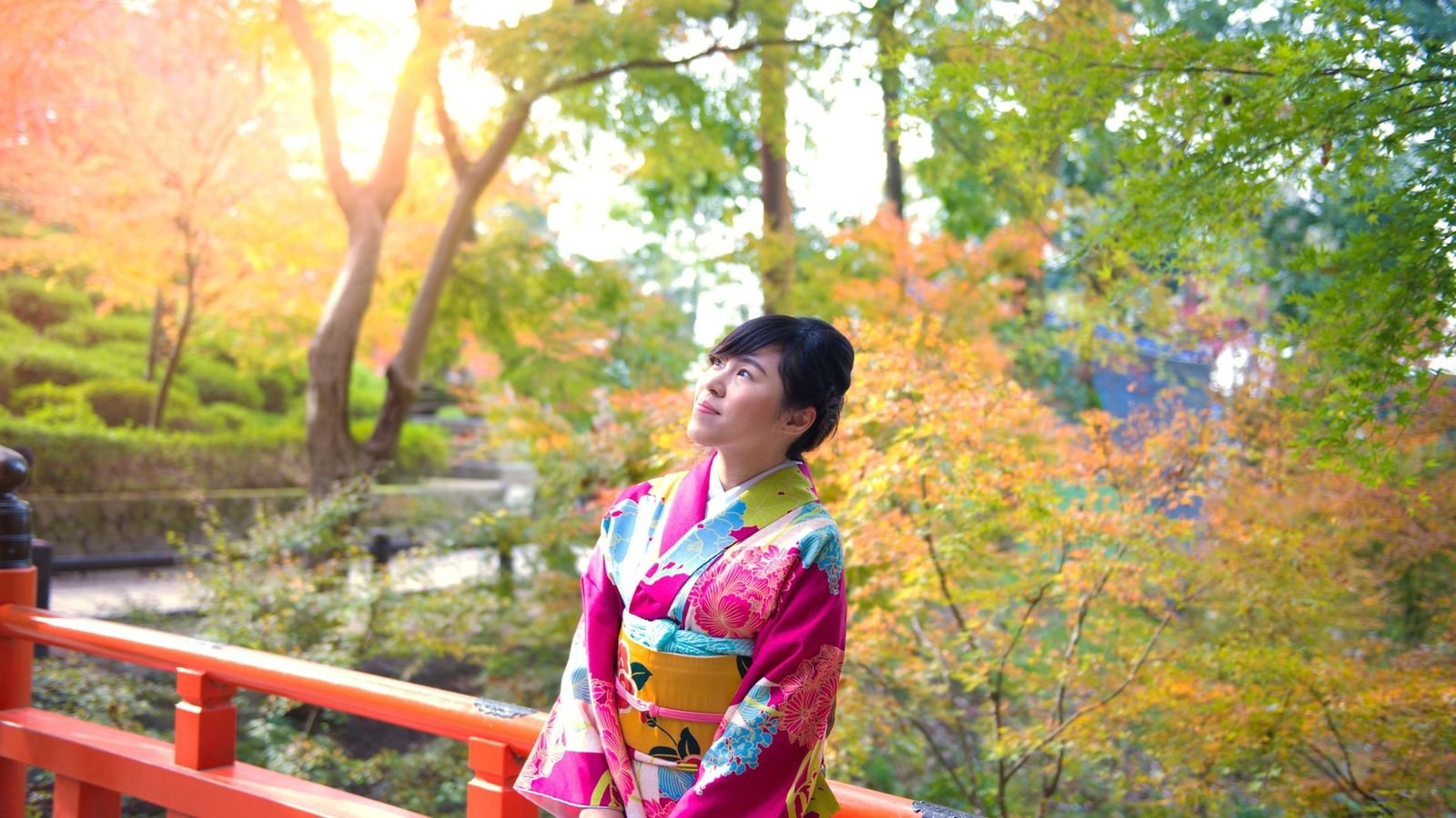 Solo traveler portrait session in Kyoto