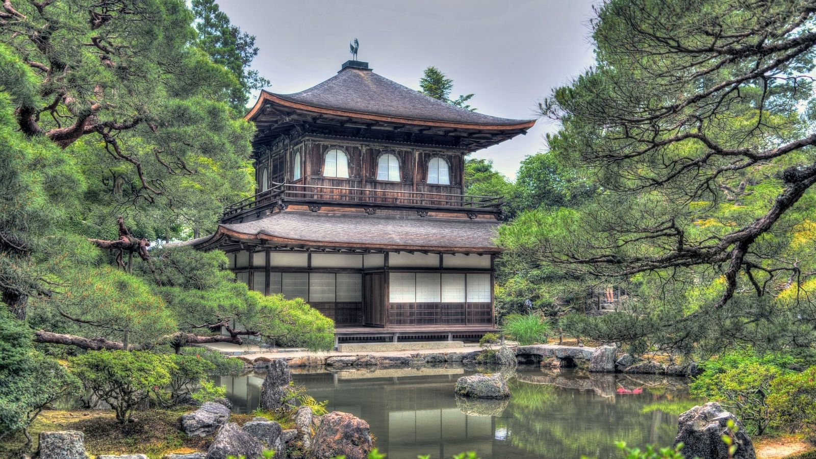 Ginkaku-ji Temple Jisho-ji Zen temple grounds in Kyoto