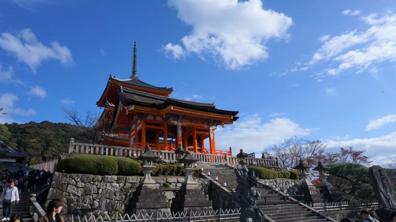Nijo Castle historic architecture in Kyoto
