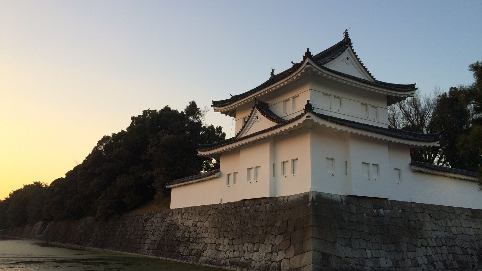 Kyoto Imperial Palace exterior and surrounding grounds