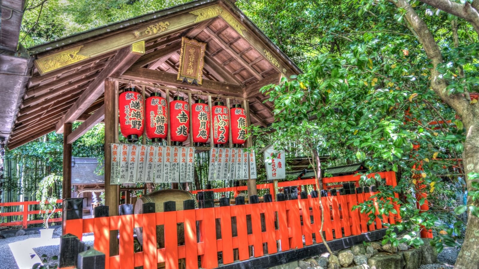 Traditional yakatabune home-style boat on the river