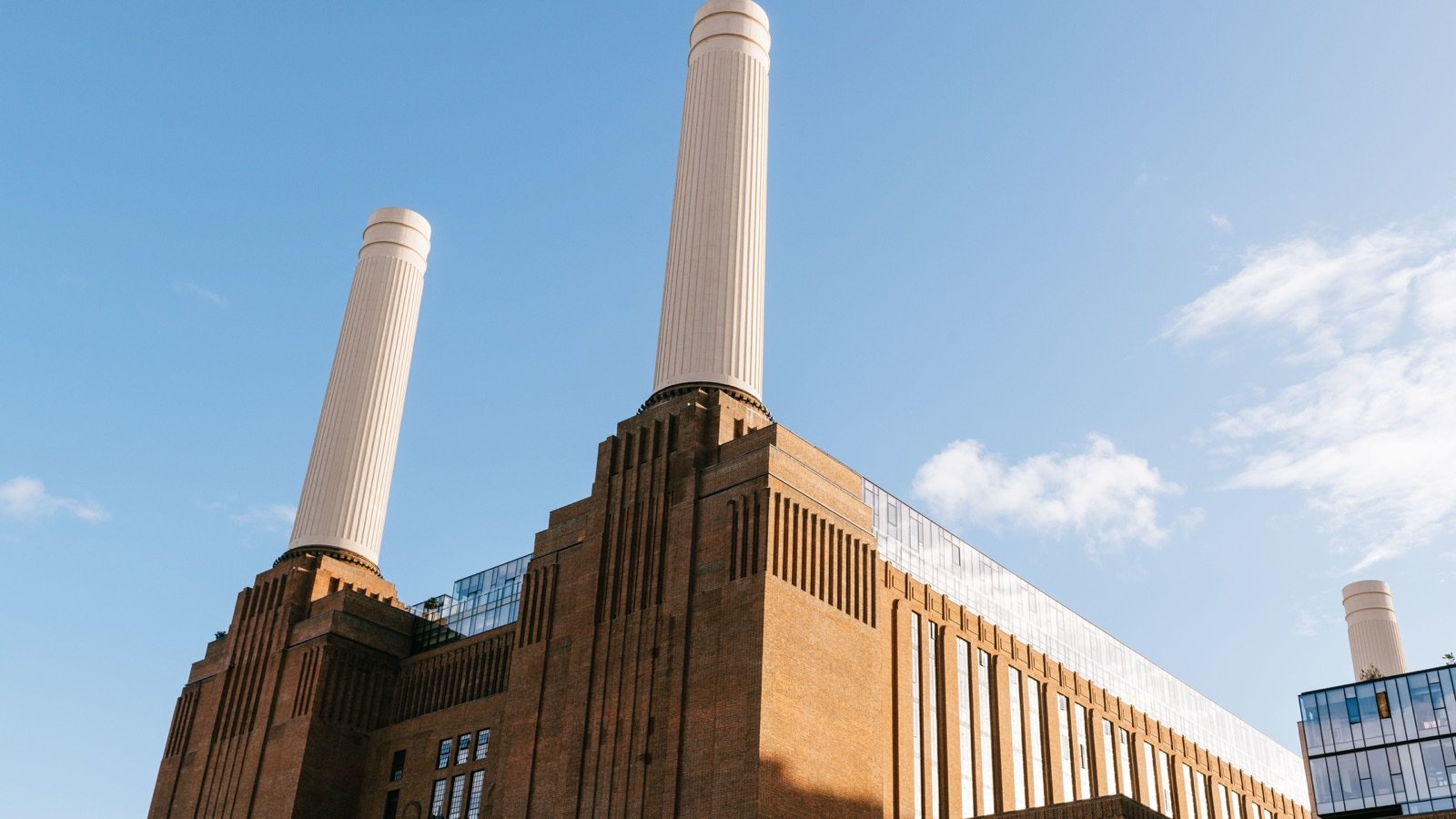Glass elevator inside the Battersea Power Station chimney