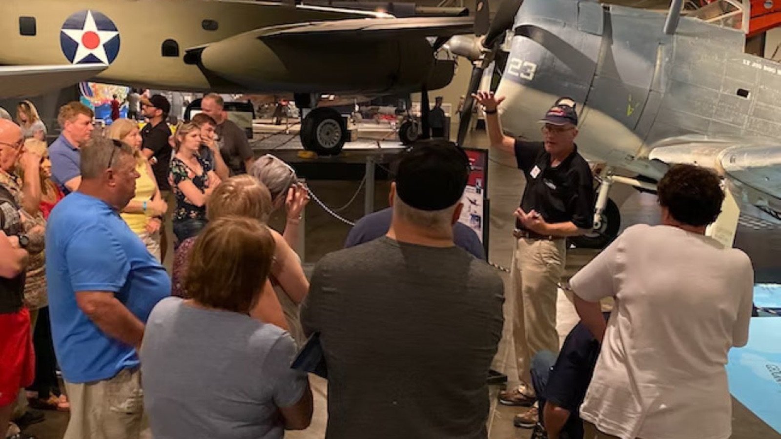 Outdoor aircraft displays at Pearl Harbour Aviation Museum