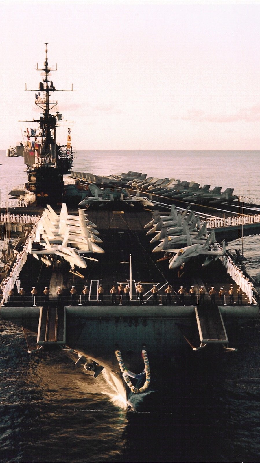 USS Midway Museum Flight Deck with restored aircraft