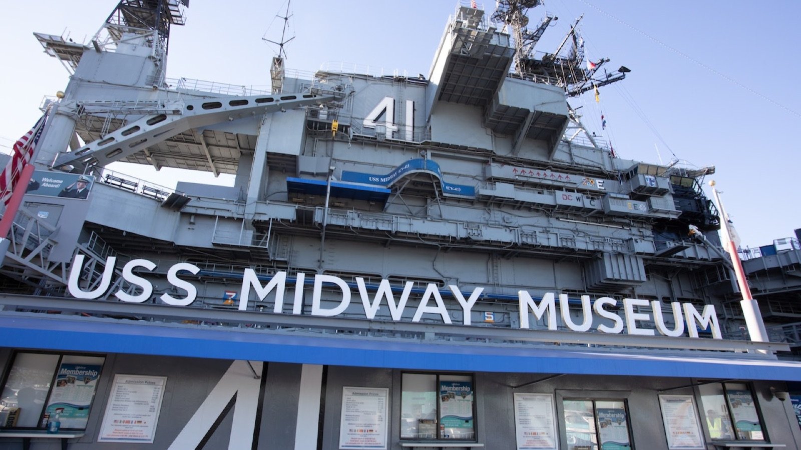 San Diego Bay view from USS Midway Flight Deck