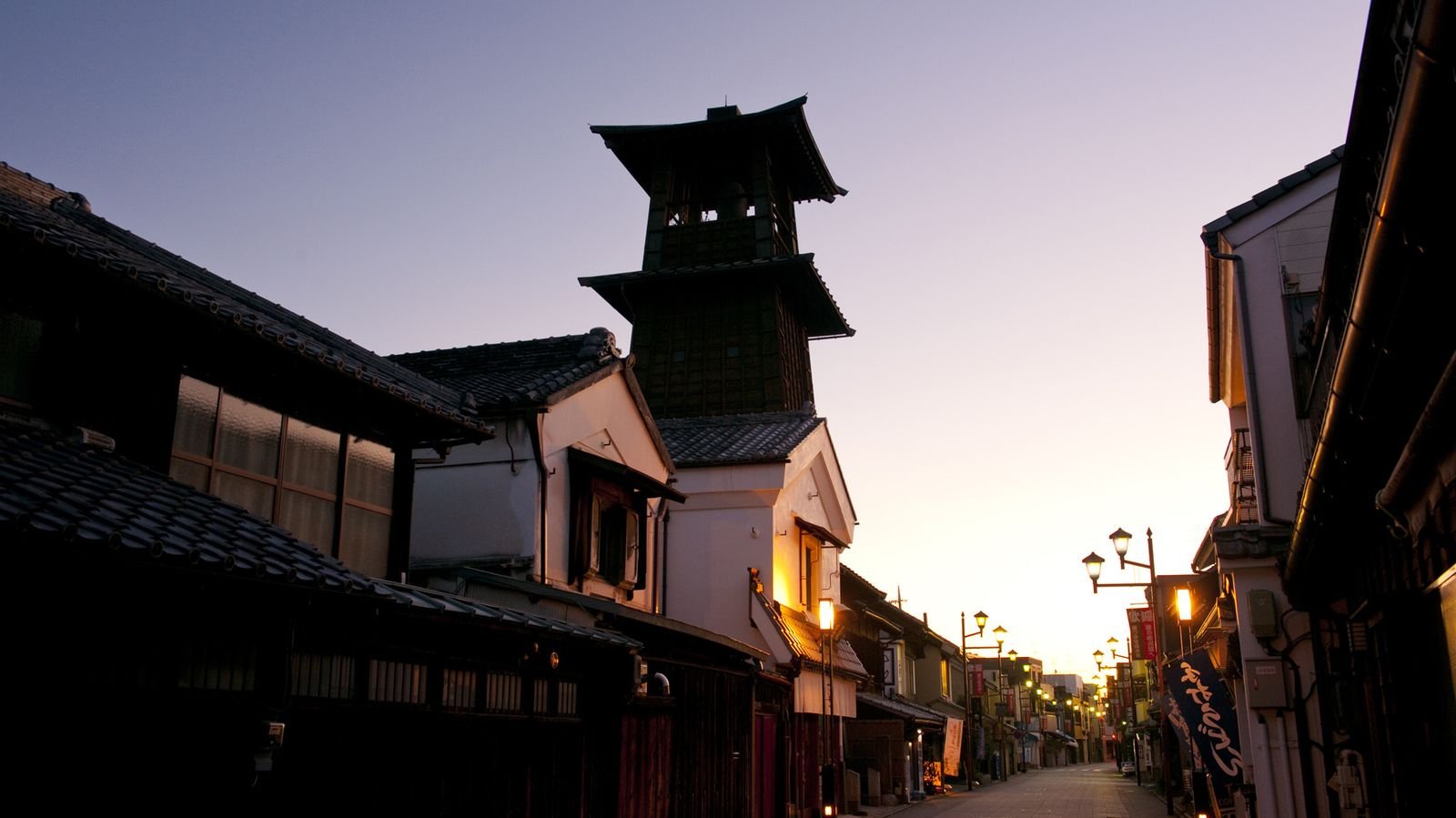 Historic street in Koedo Kawagoe Saitama Prefecture
