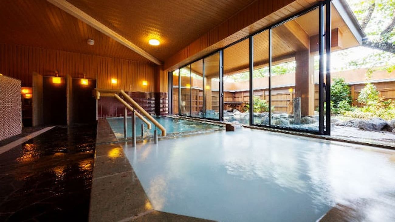 Sauna facilities at Kyoto Arashiyama Onsen Fufu-no-Yu