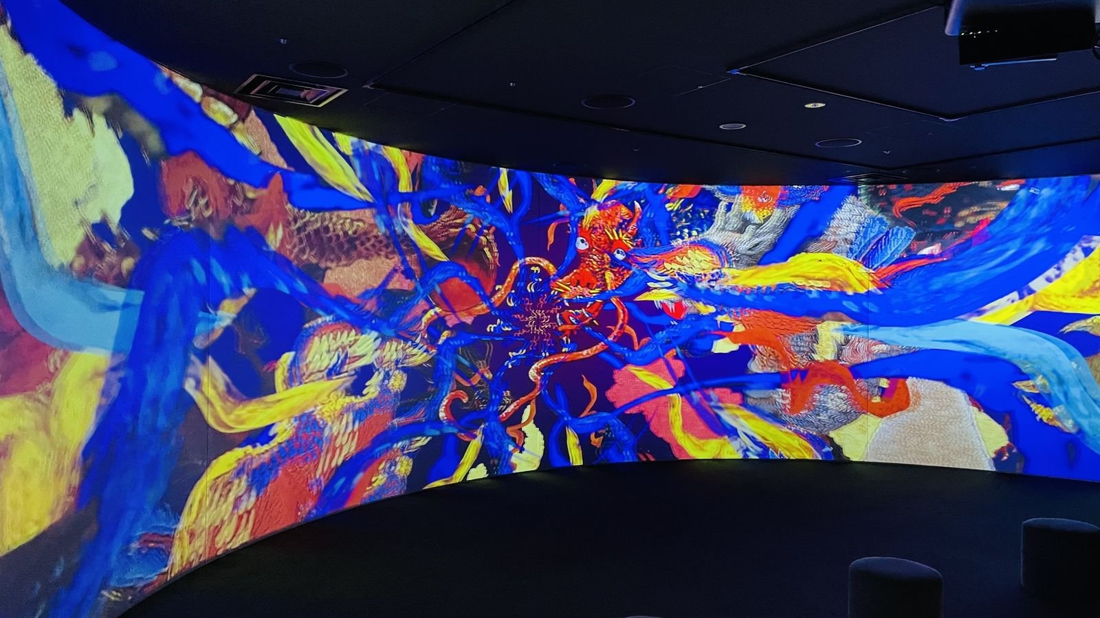 Koji Kinutani Tenku Art Museum red exhibition zone
