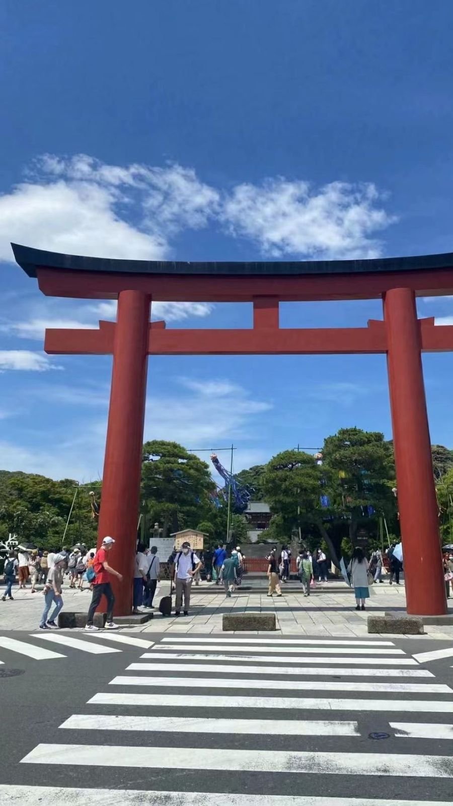Scenic view of Enoshima Island and the sea