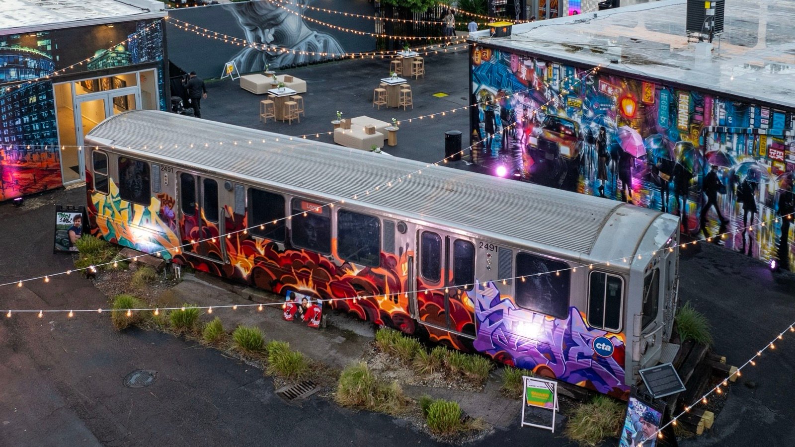 Street art installations and outdoor exhibits at Wynwood Walls