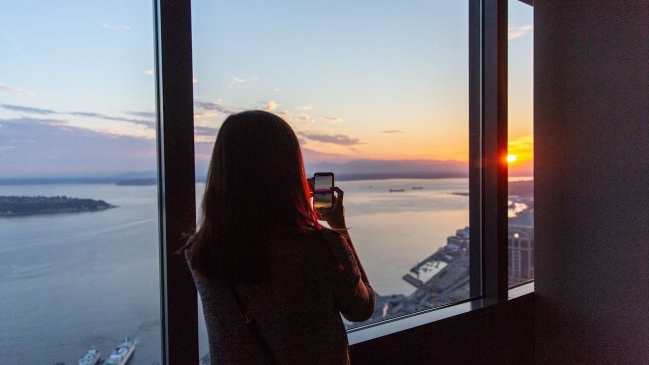 View of the Seattle skyline from Sky View Observatory