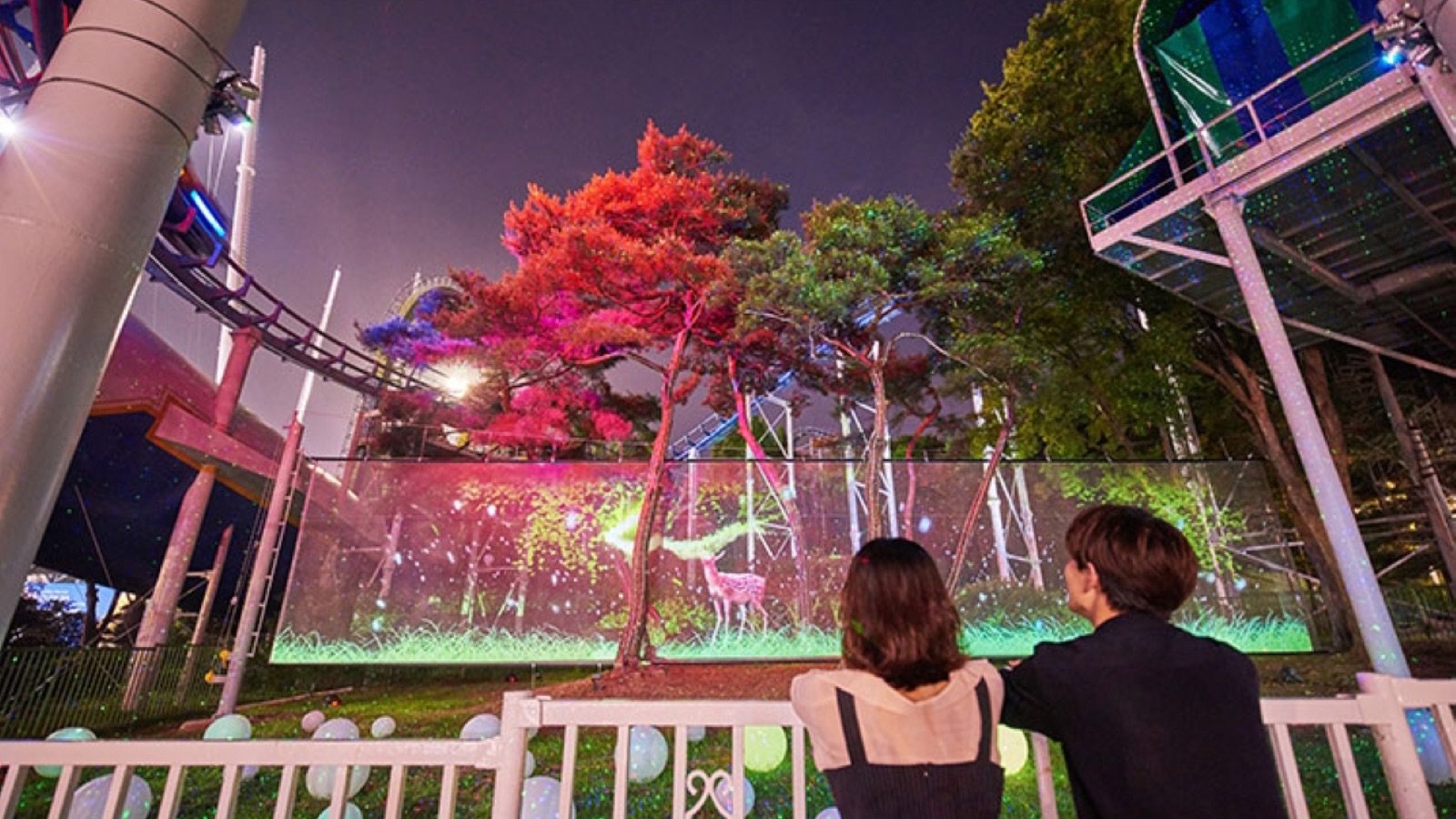 Roller coaster track in Tomorrow Land