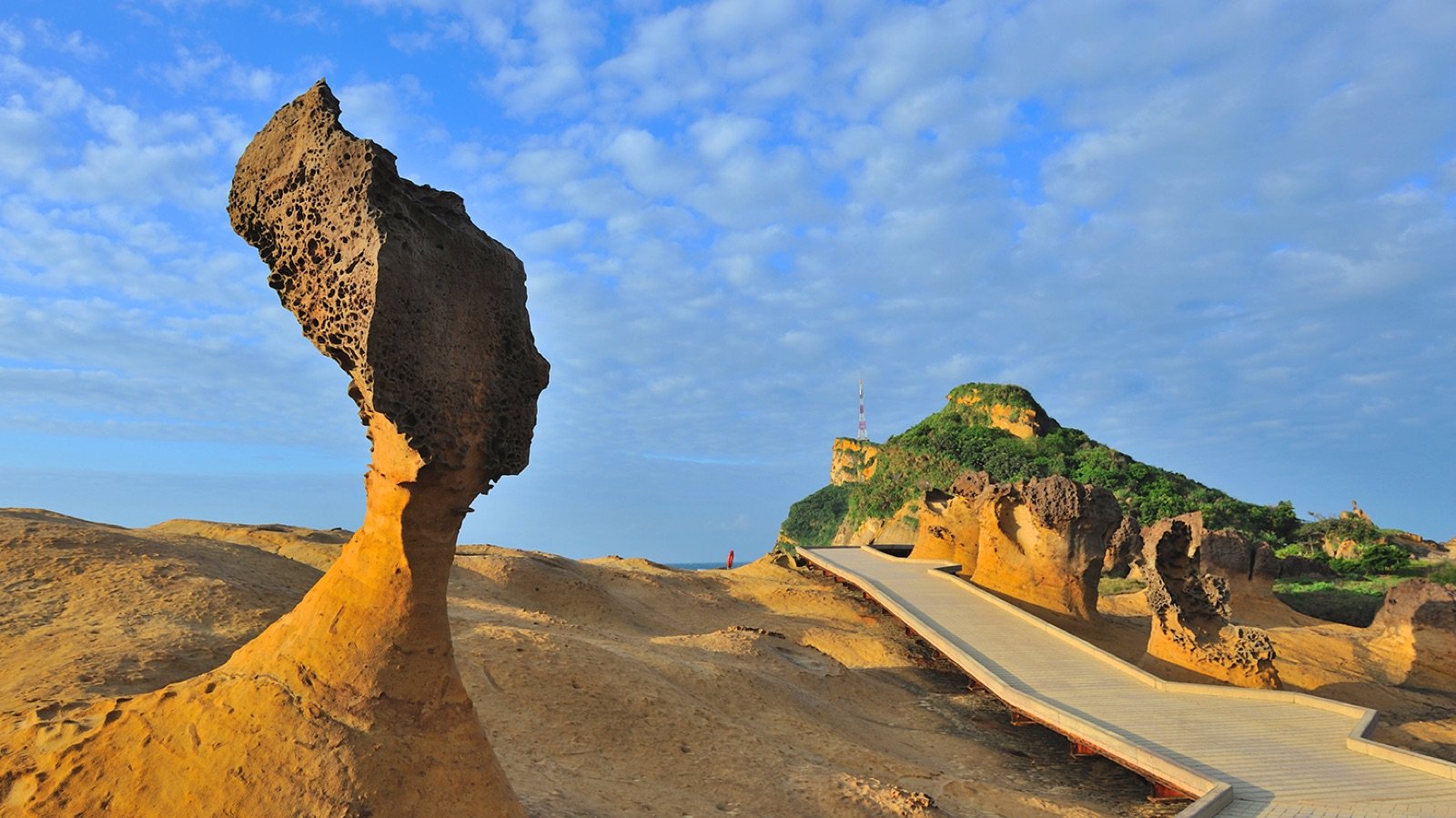 Yehliu Geopark coastal rock landscape in New Taipei
