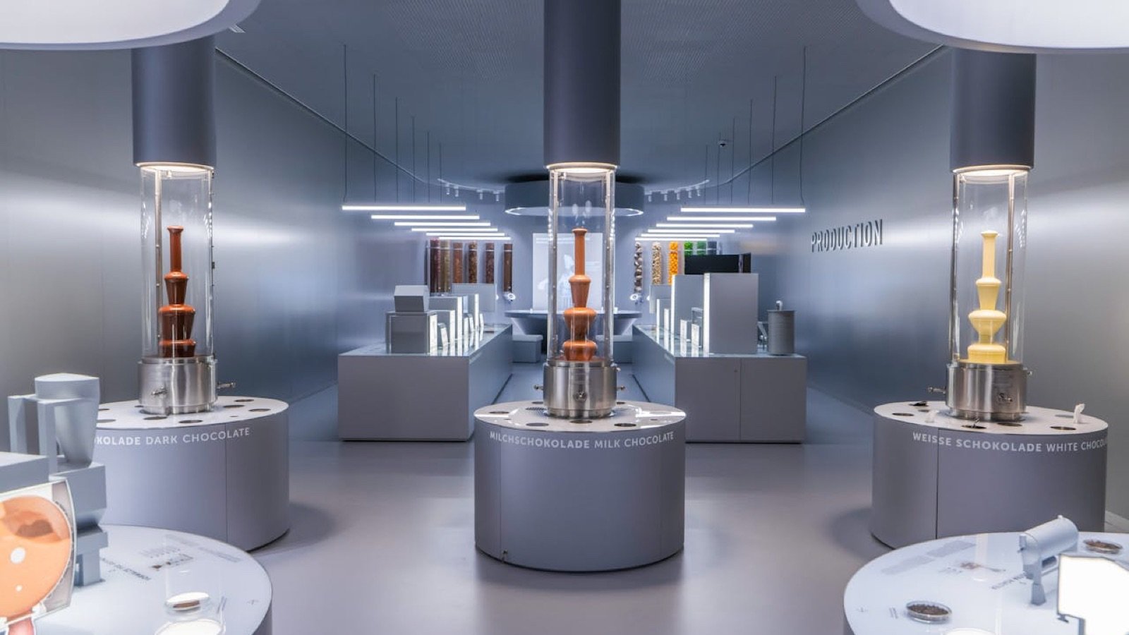 Interactive museum exhibits on the history of cocoa