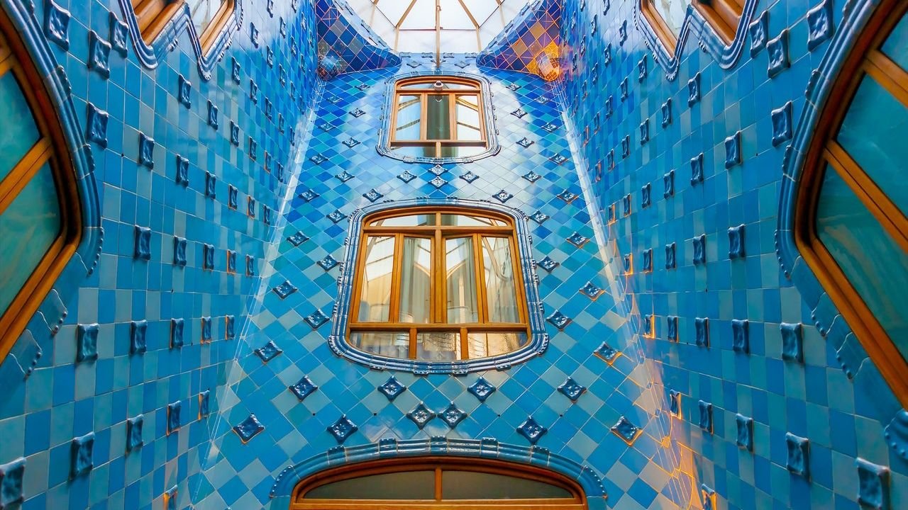 Original concierge room with historic Gaudi design elements