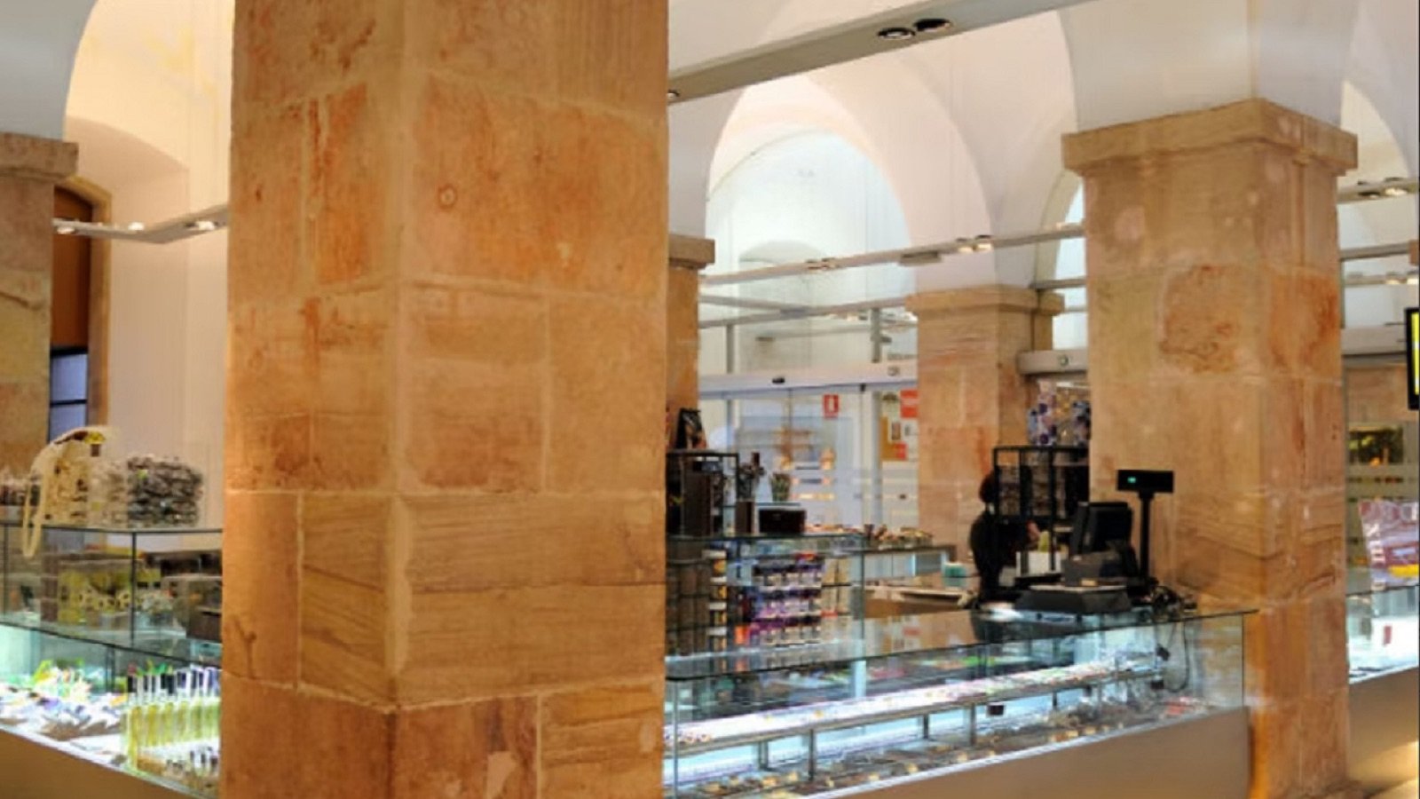 Chocolate displays at the museum