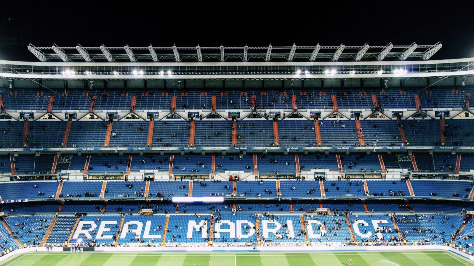 Real Madrid museum exhibition room with club trophies