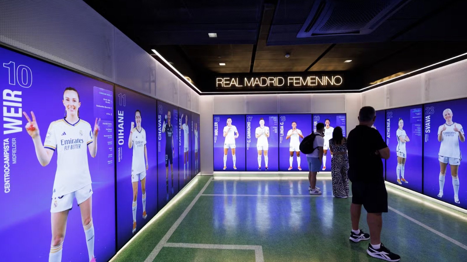 Real Madrid official store merchandise displays