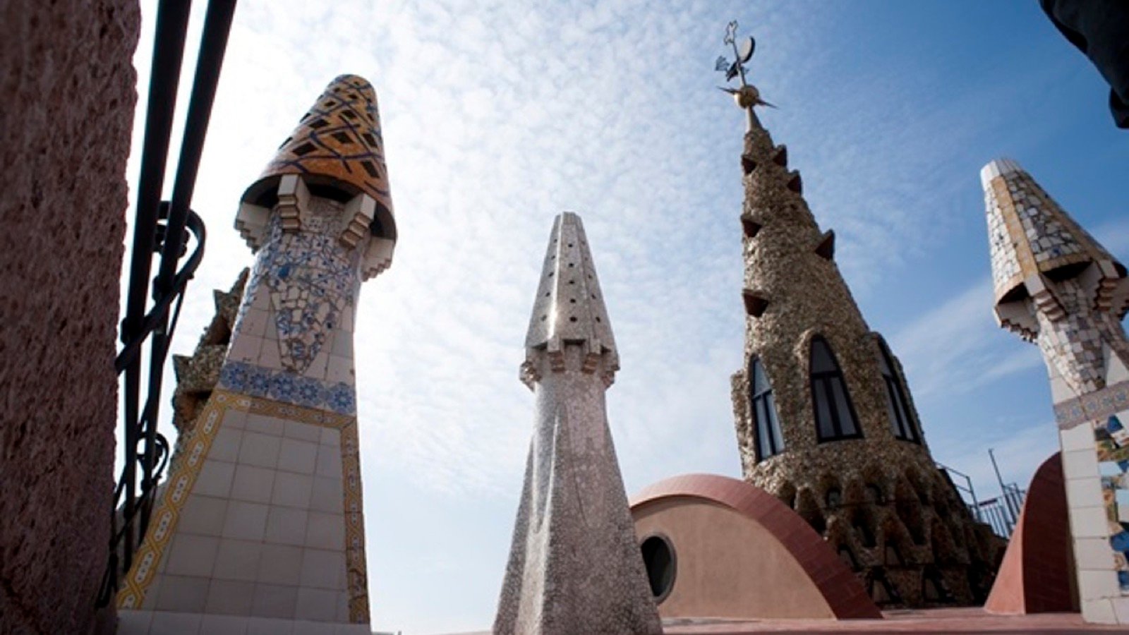 Architectural details of Palau Güell built between 1886 and 1890