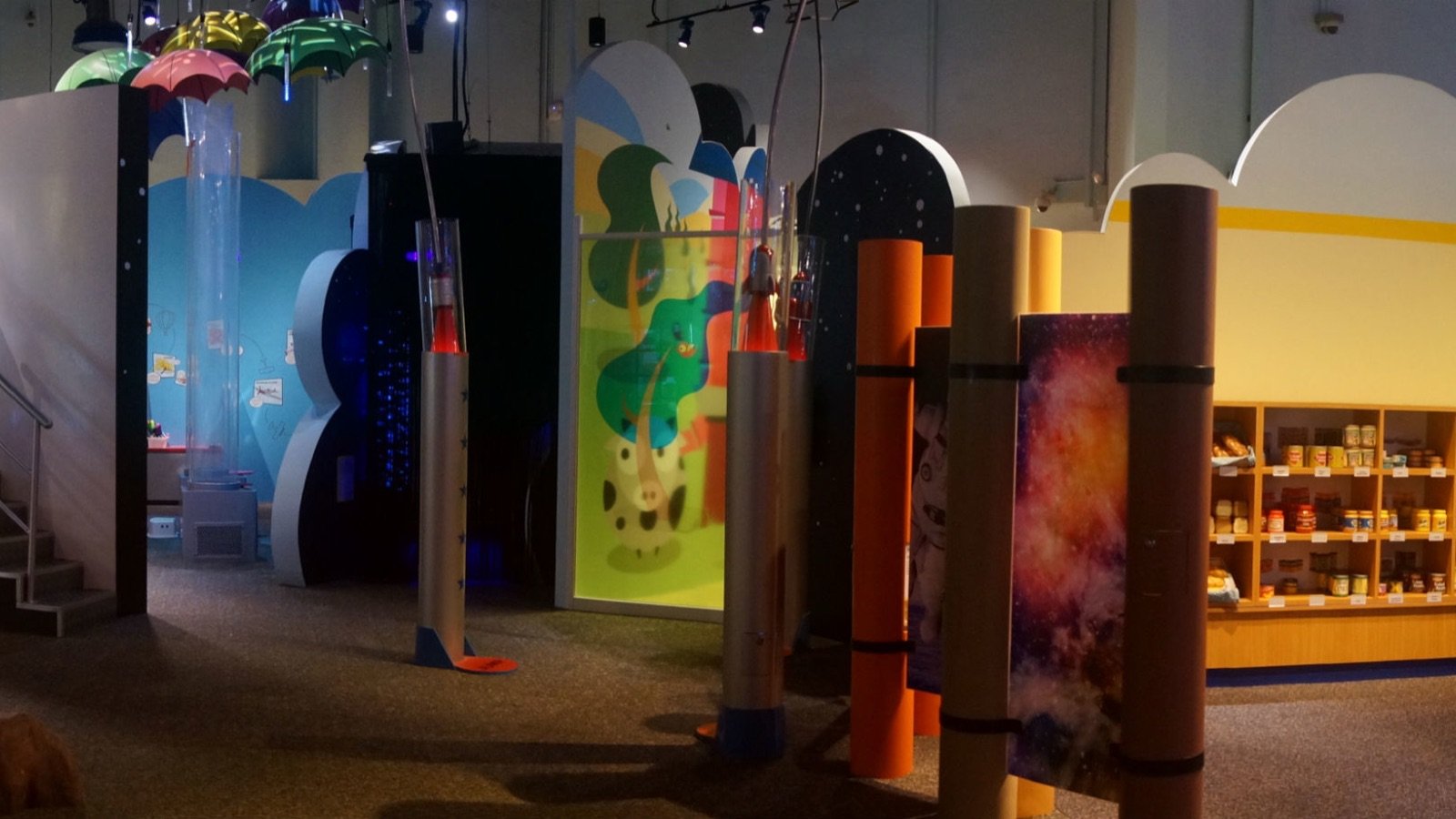 Families experiencing interactive play zones at KidsSTOP Singapore