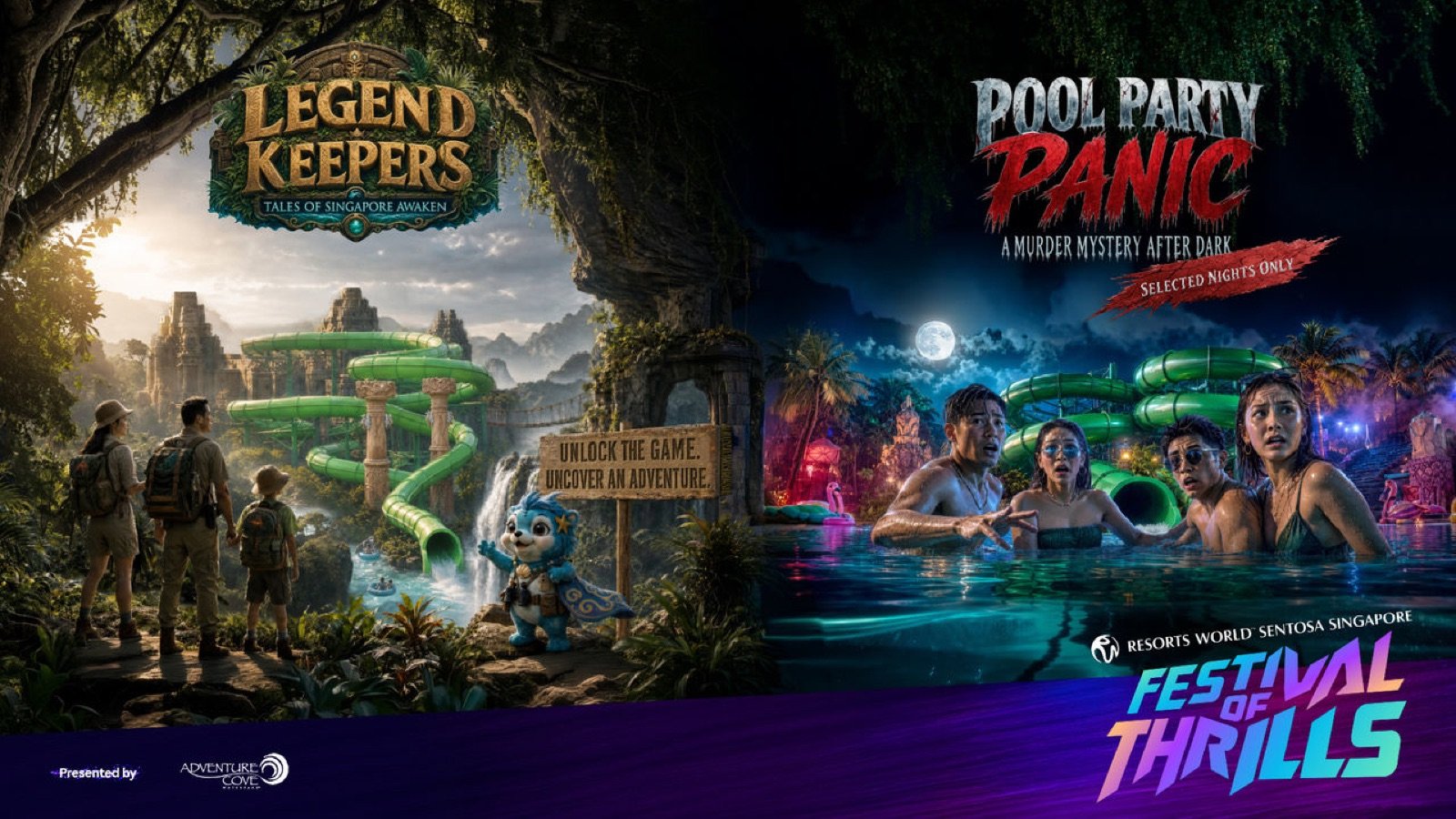 Adventure Cove Waterpark slides in Singapore