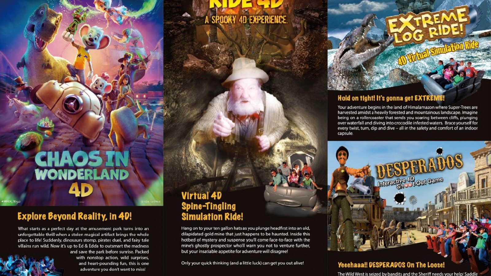 Chaos in Wonderland 4D theater experience with Ed and Edda