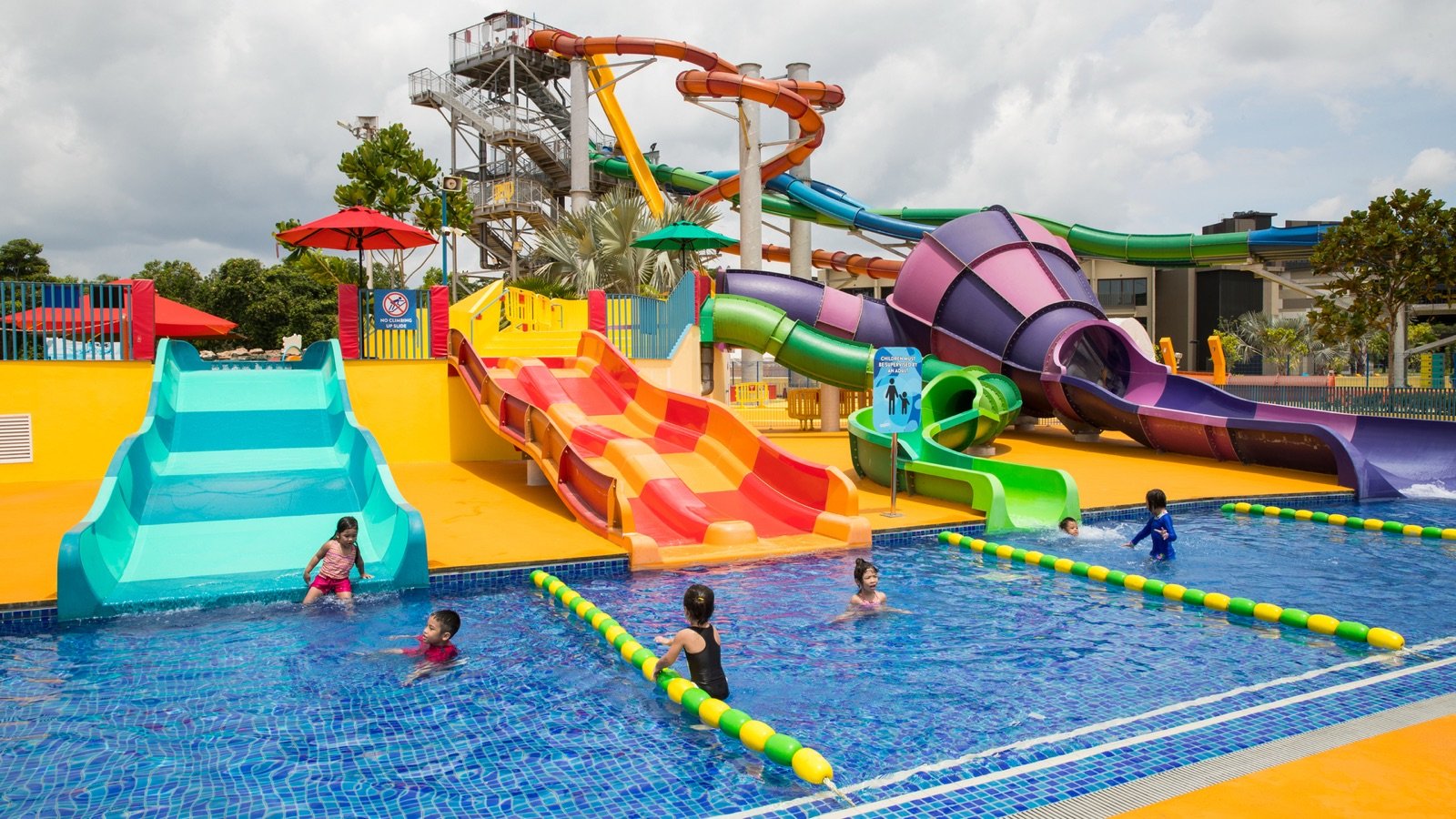 Water park entrance at Wild Wild Wet Downtown East Singapore