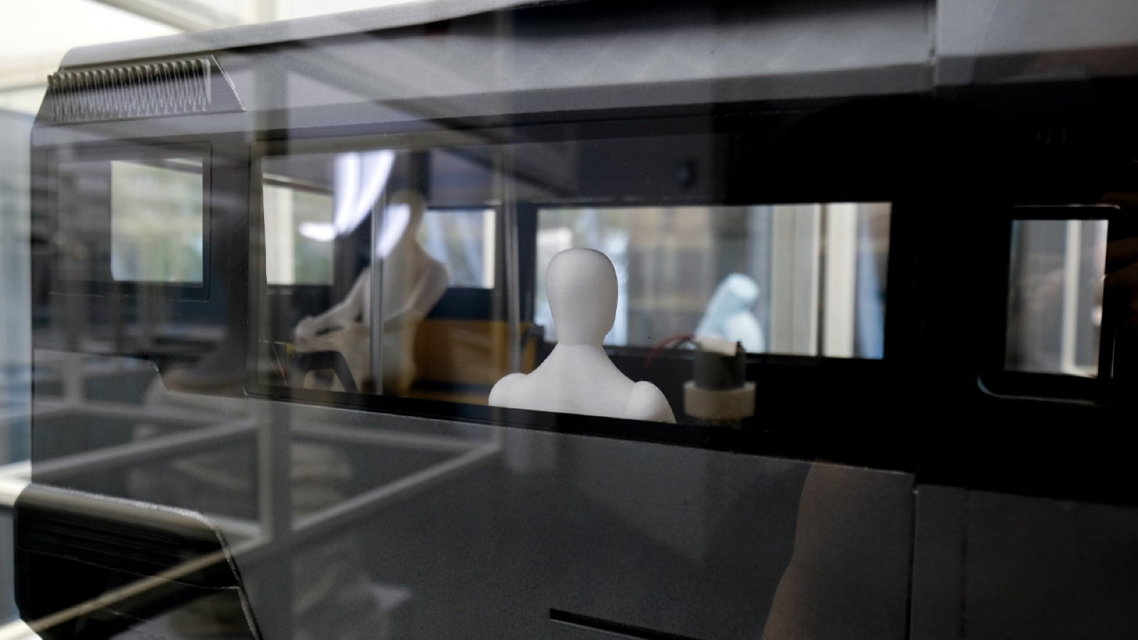 Gallery levels showcasing international design winners