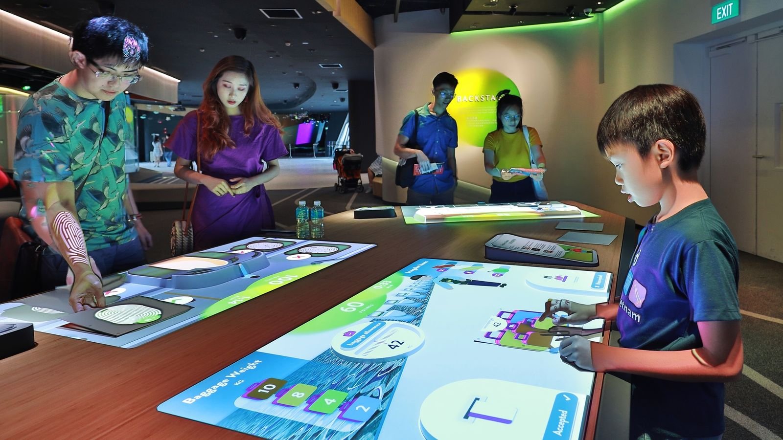 Changi Experience Studio interactive touchpoints and content zones