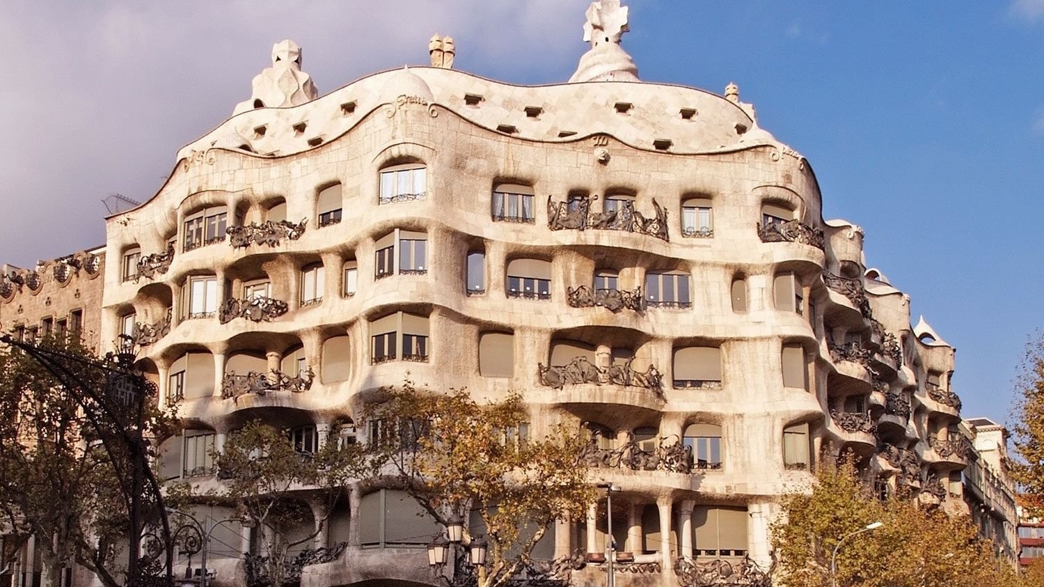 Antoni Gaudi Casa Batllo architectural facade in Barcelona