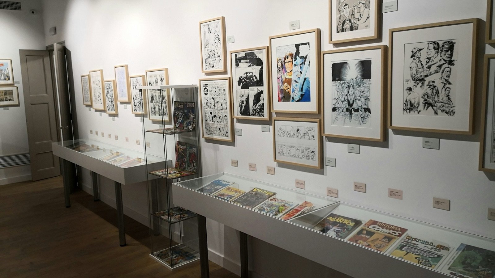 Permanent comic art display