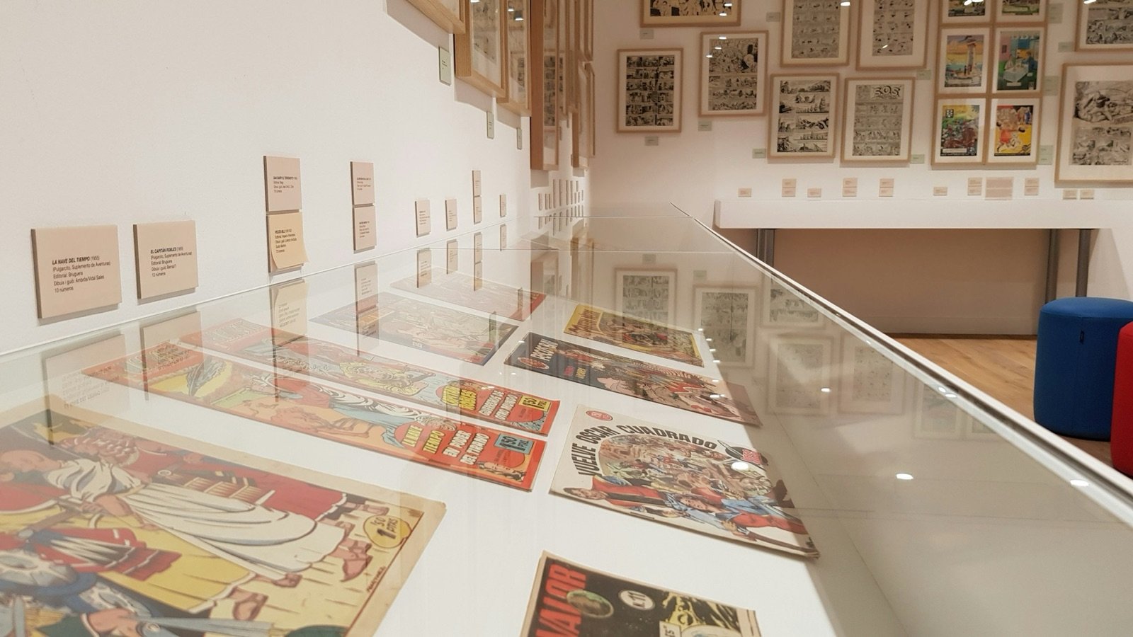 Original artwork on display
