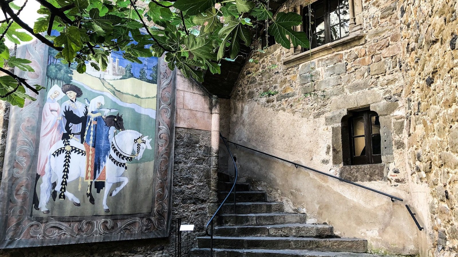 Interior room of Gala Dalí Castle