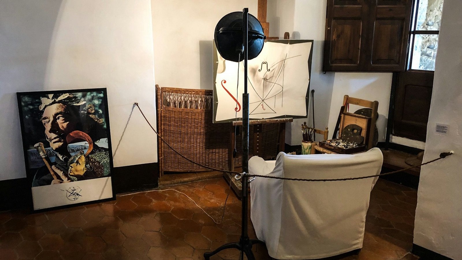 Dalí's studio space in Púbol