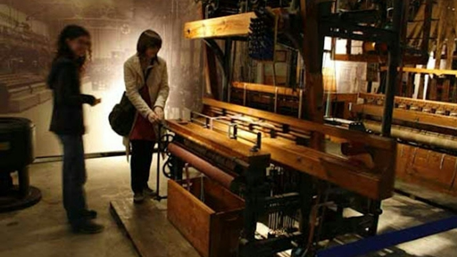 Temporary exhibition space inside the former water storage facility
