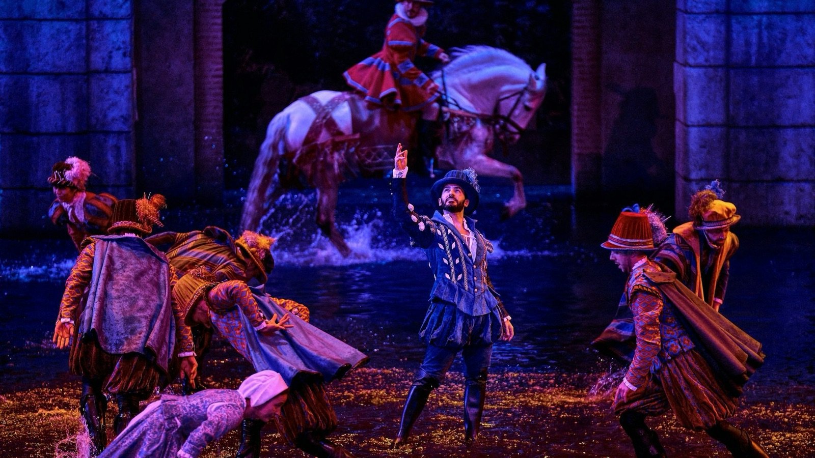 Live historical show performance at Puy du Fou España near Toledo