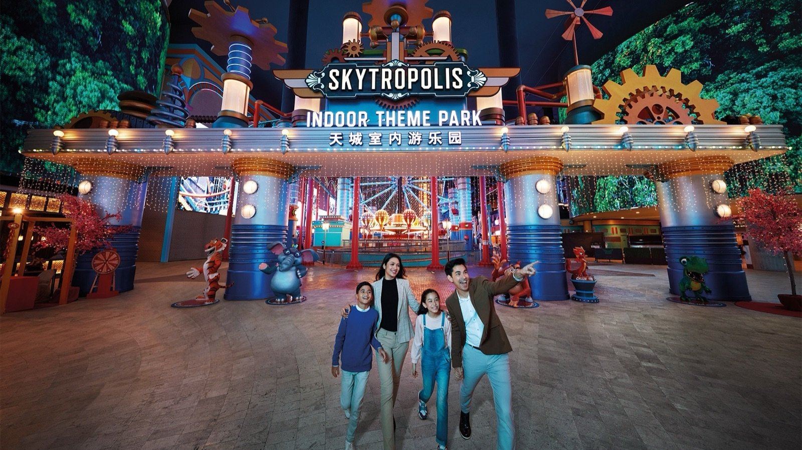 Royal Carousel family ride at Skytropolis Indoor Theme Park