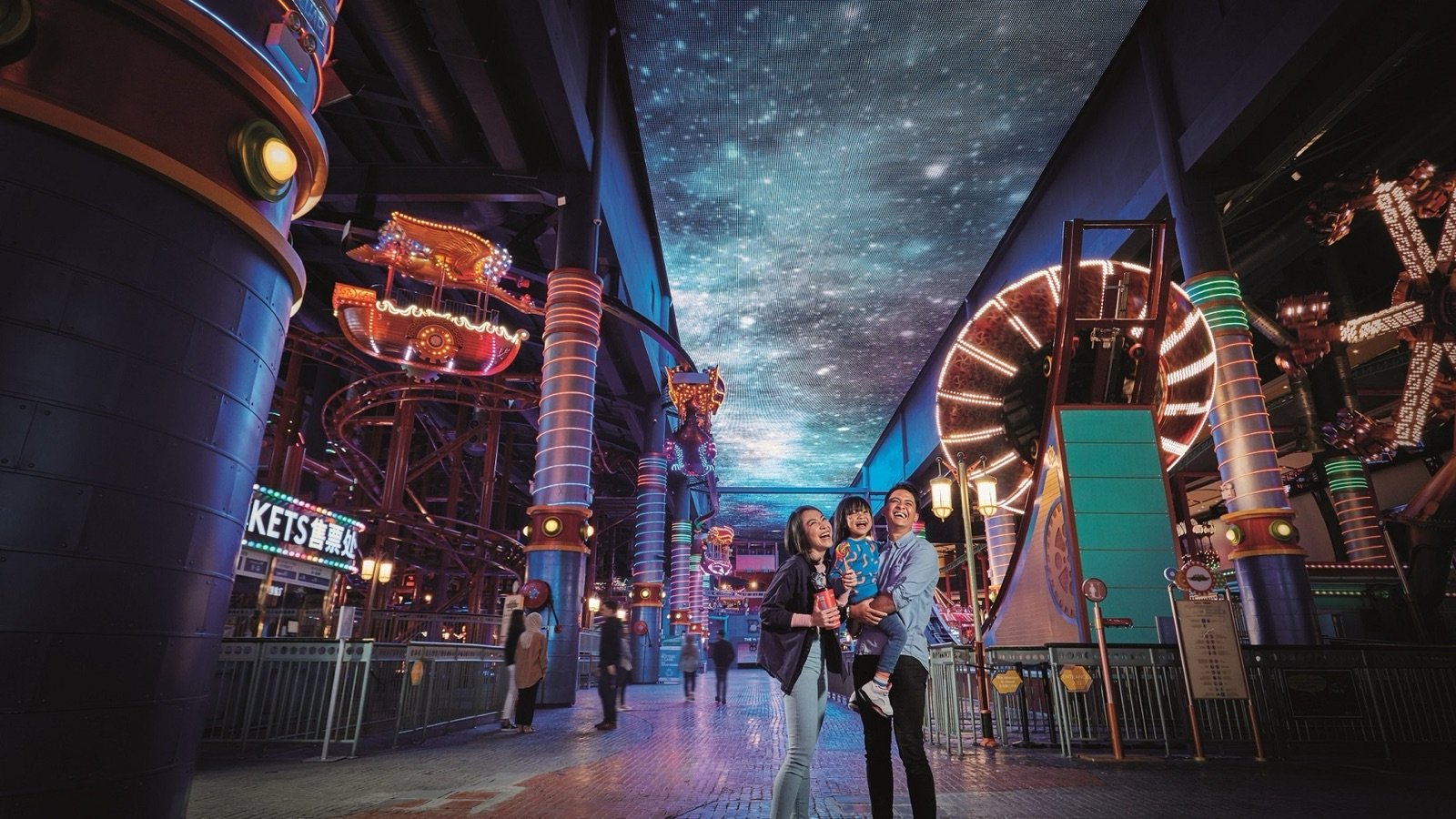 Balloon Race and Space Cadets family attractions