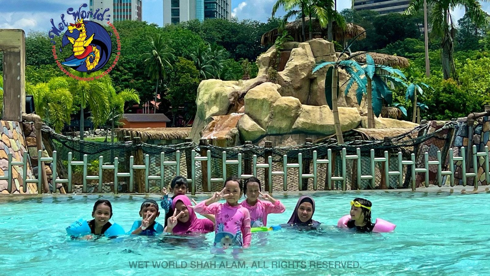 Monsoon Buster water slide at Wet World Shah Alam