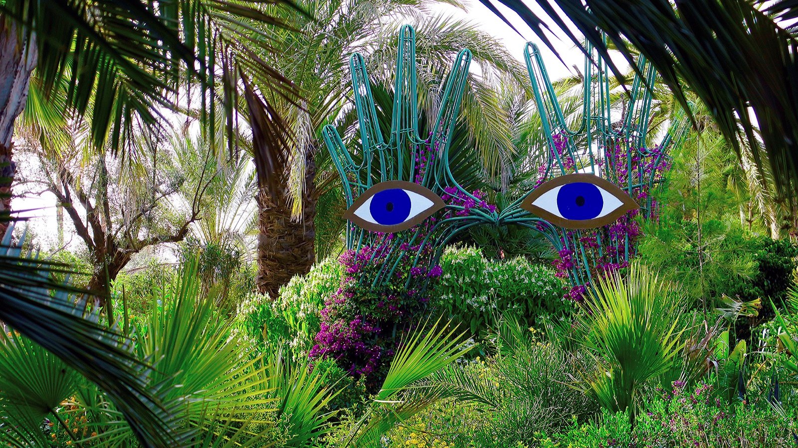 Large-scale sculpture in ANIMA Garden