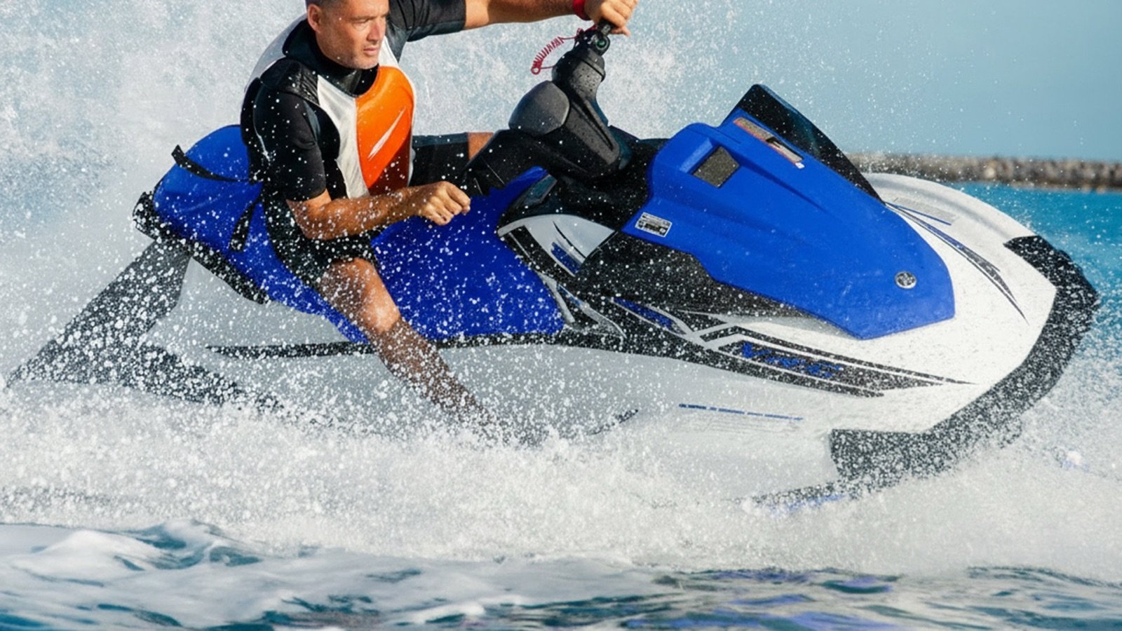 Rider skimming the waters of Jumeirah Beach Residence (JBR)