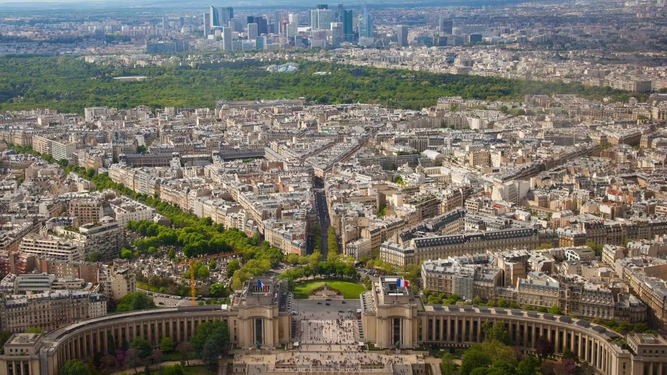 Eiffel Tower elevator access to the second floor observation level